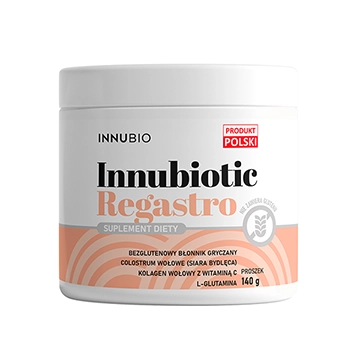 INNUBIO Innubiotic Regastro bezglutenowy błonnik z colostrum i kolagenem 140g