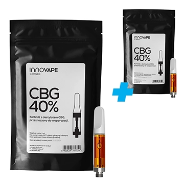 Zestaw promocyjny INNOVAPE CBG 40% kartridż do waporyzacji 1+1 gratis